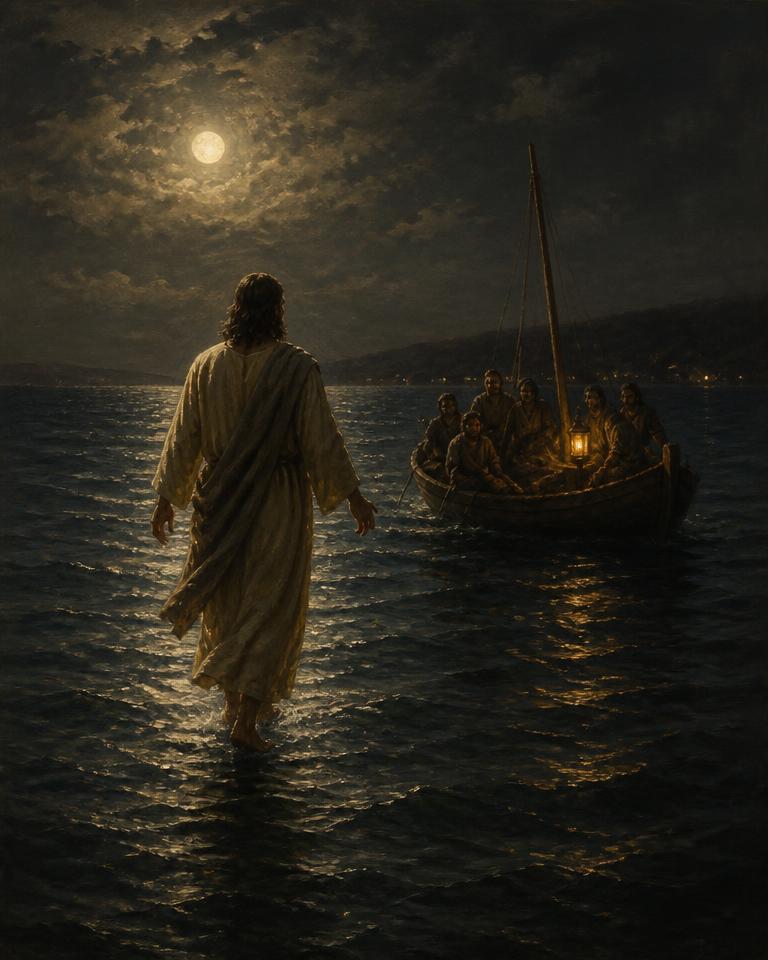 Jésus marche sur l'eau